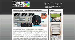 Desktop Screenshot of digitalcreations-ely.com